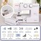 FEIYUE FYe330 Home Sewing Machine with Foot Pedal, Controllable Pedal Speed, 105 Stitch Applications, Powerful Servo Motor, Great for Beginners (White)